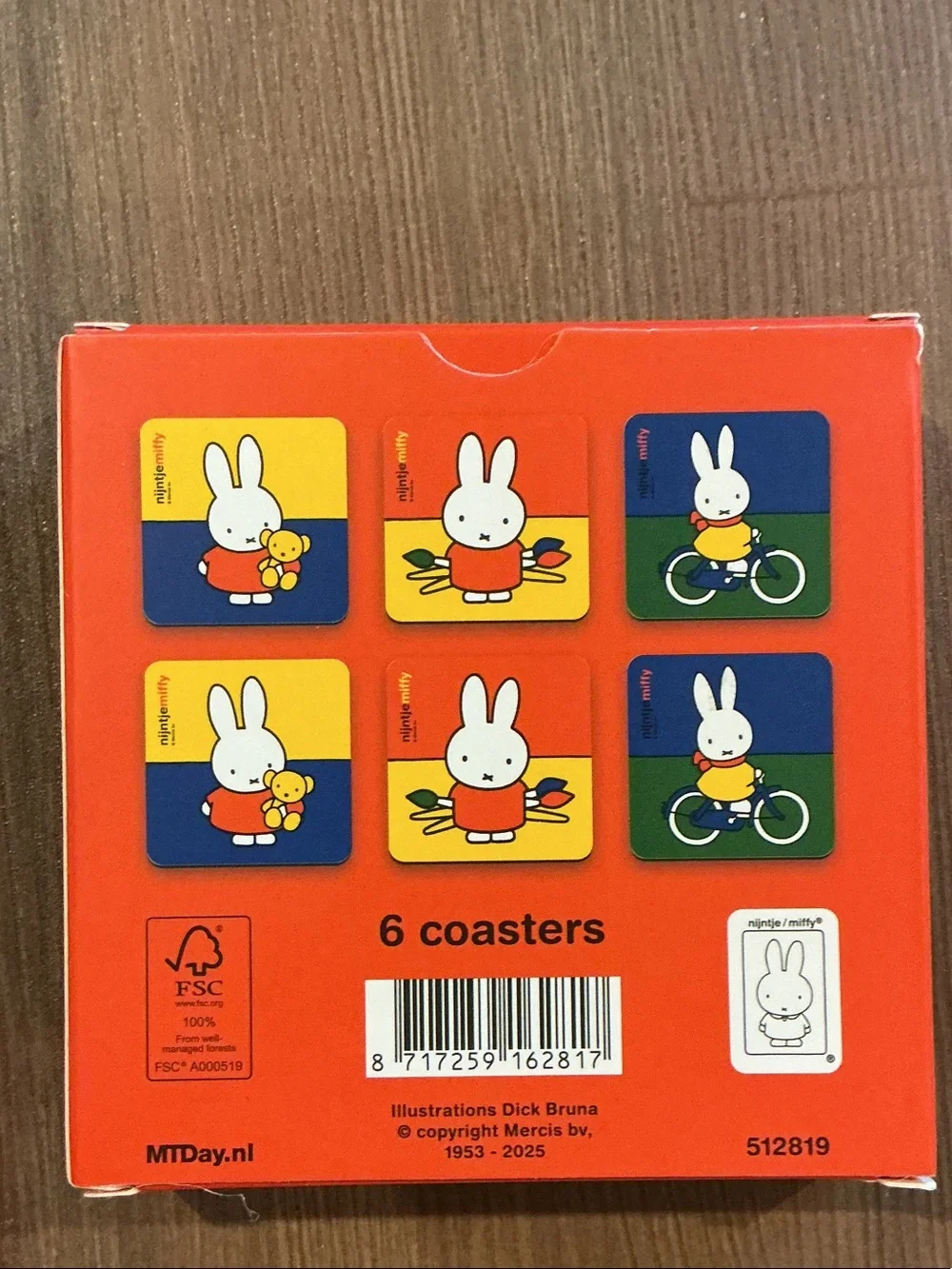 Nijntje x Miffy glassware coasters (6)
